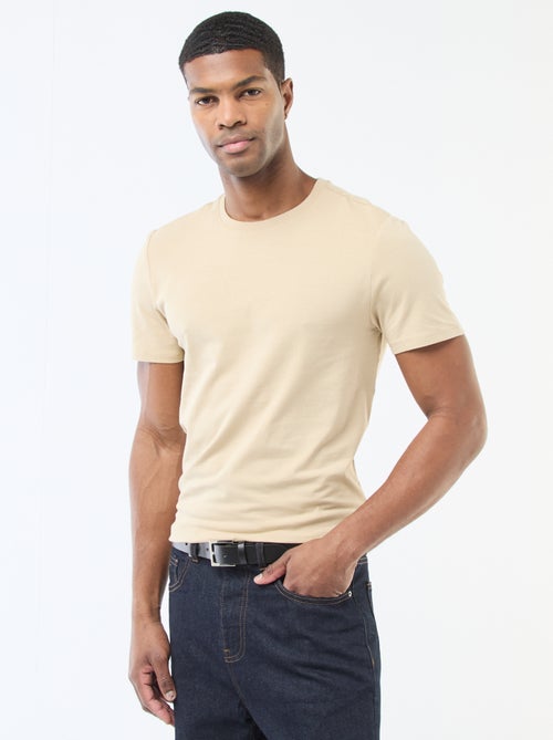 Camiseta lisa - Slim fit - Kiabi