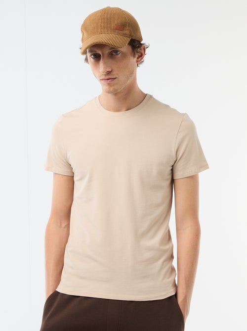Camiseta lisa - Slim fit - Kiabi