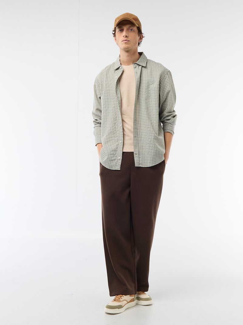 Camiseta lisa - Slim fit Beige - Kiabi