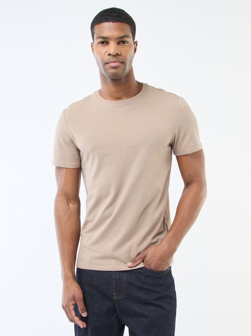Camiseta lisa - Slim fit - Kiabi