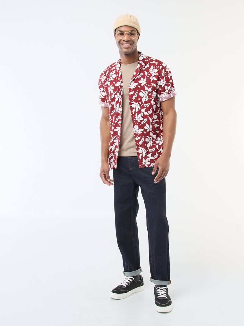 Camiseta lisa - Slim fit Beige - Kiabi