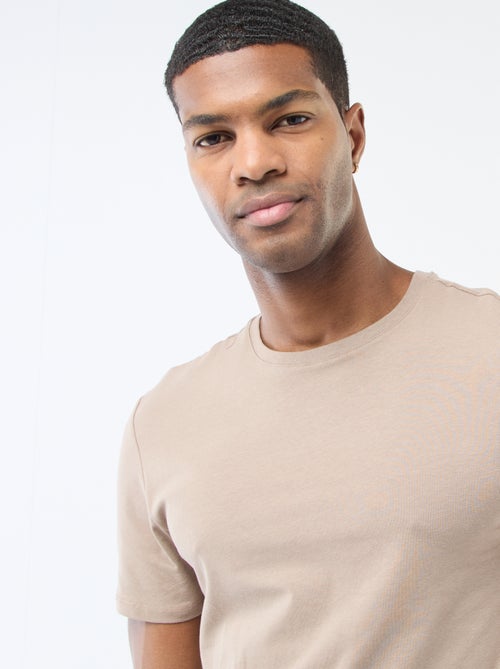 Camiseta lisa - Slim fit - Kiabi