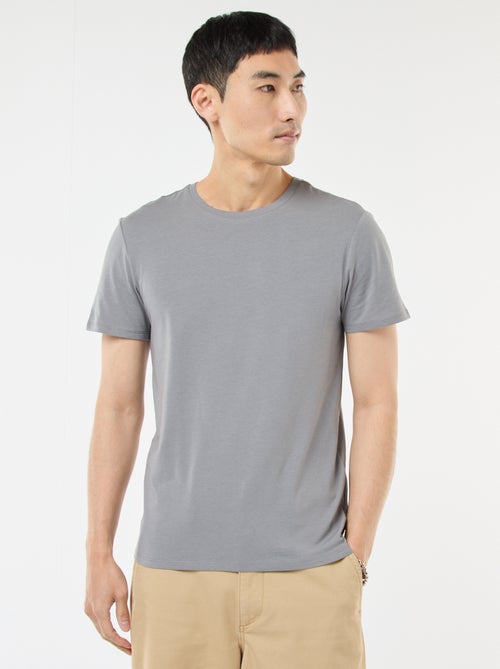 Camiseta lisa - Slim fit - Kiabi