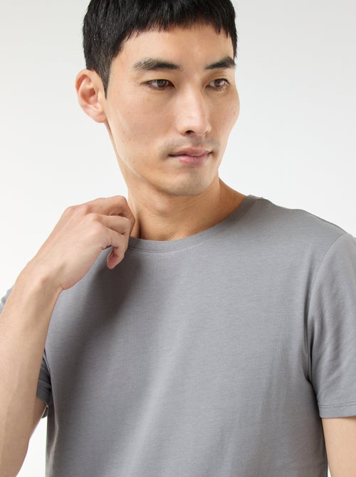 Camiseta lisa - Slim fit - Kiabi