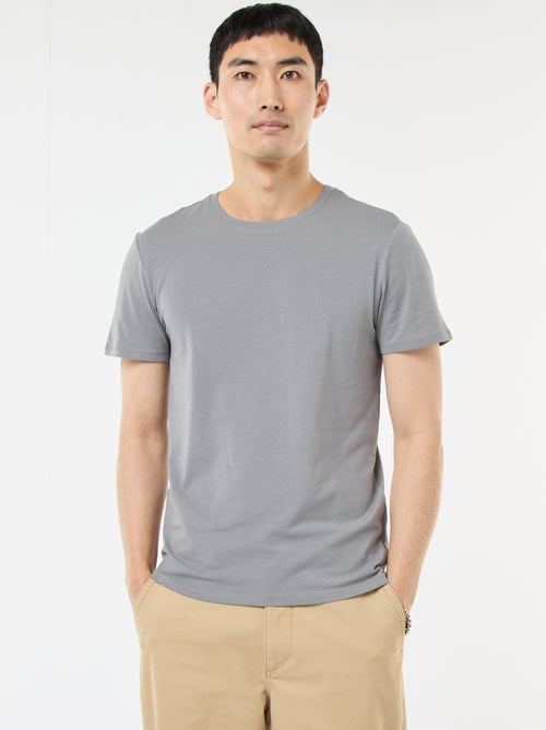 Camiseta lisa - Slim fit - Kiabi