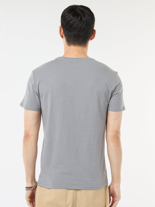 Camiseta lisa - Slim fit - Kiabi