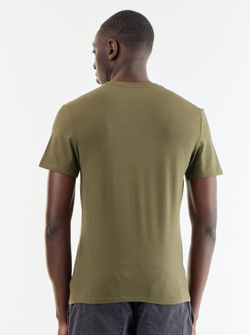 Camiseta lisa - Slim fit - Kiabi