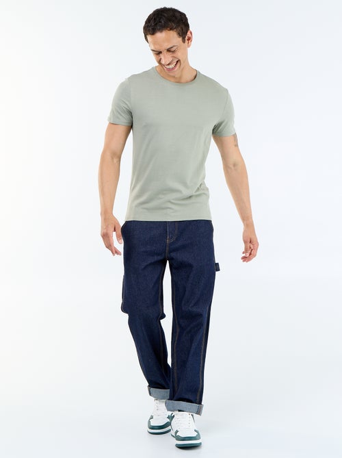 Camiseta lisa - Slim fit - Kiabi