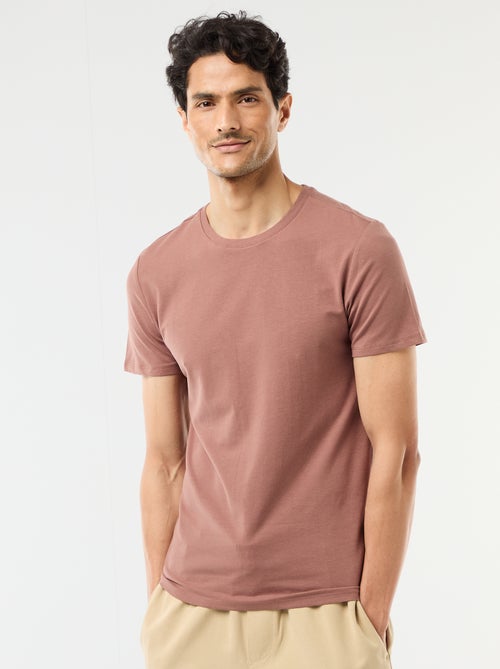 Camiseta lisa - Slim fit - Kiabi
