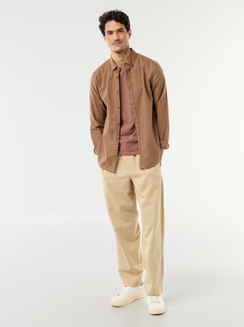 Camiseta lisa - Slim fit - Kiabi