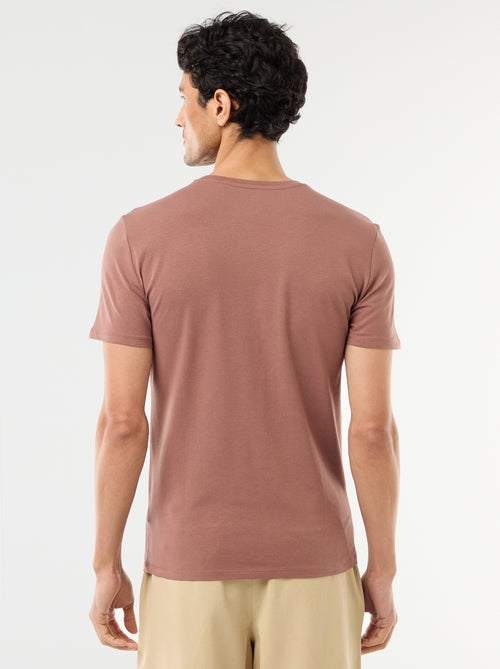 Camiseta lisa - Slim fit - Kiabi