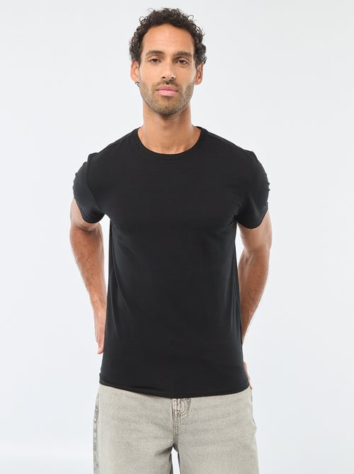 Camiseta lisa - Slim fit - Kiabi