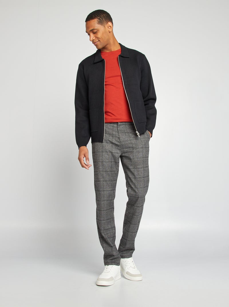 Camiseta lisa - Slim fit ROJO - Kiabi