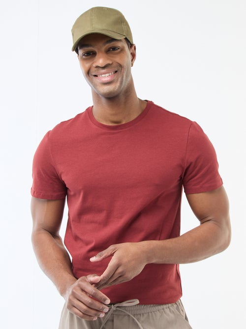 Camiseta lisa - Slim fit - Kiabi