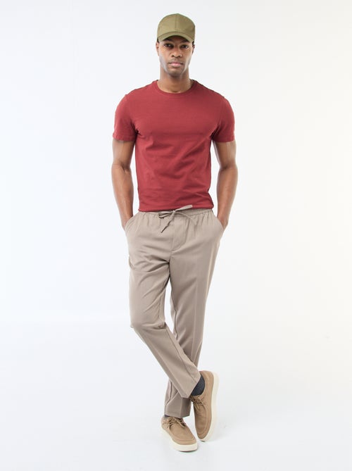Camiseta lisa - Slim fit - Kiabi
