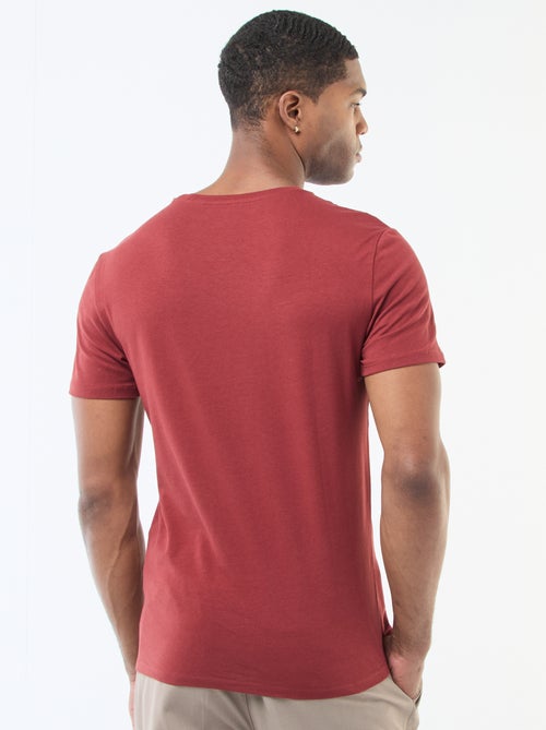 Camiseta lisa - Slim fit - Kiabi
