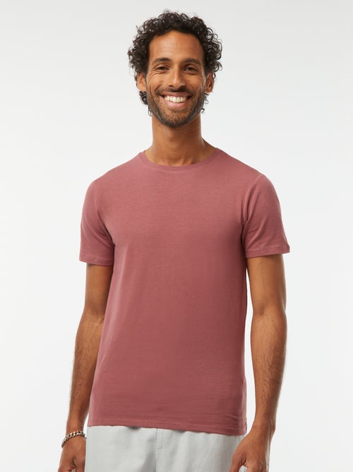 Camiseta lisa - Slim fit - Kiabi