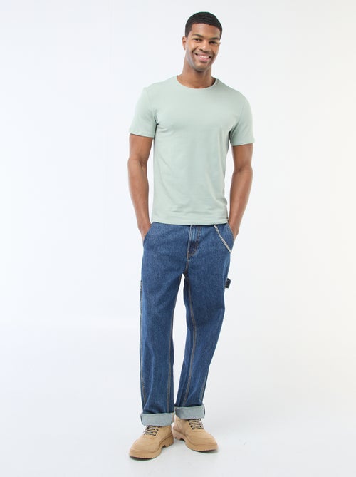 Camiseta lisa - Slim fit - Kiabi