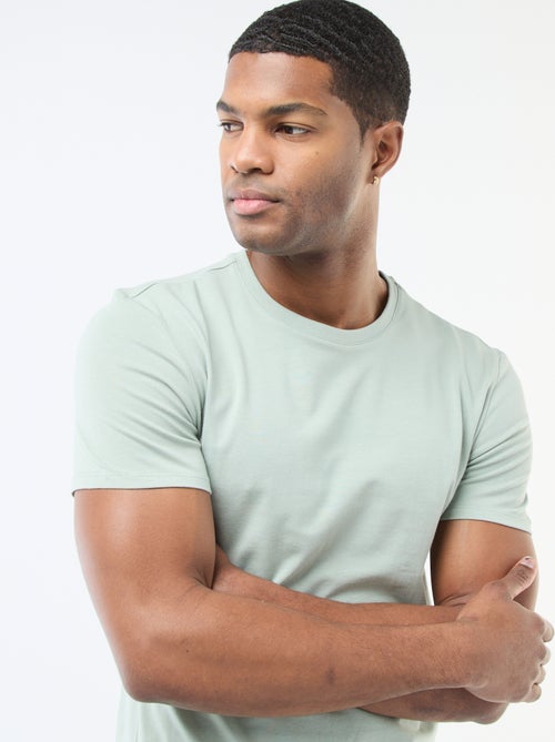 Camiseta lisa - Slim fit - Kiabi