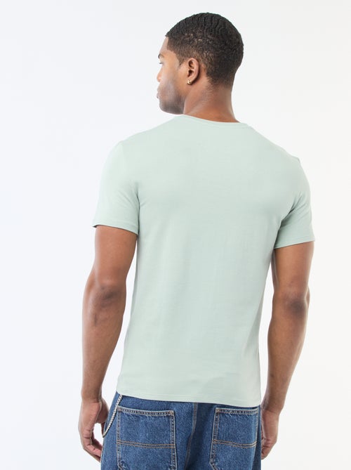 Camiseta lisa - Slim fit - Kiabi