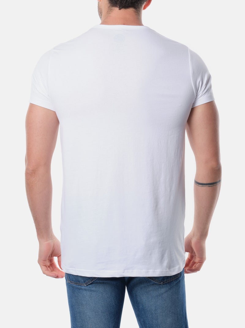 Camiseta lisa Blanco - Kiabi