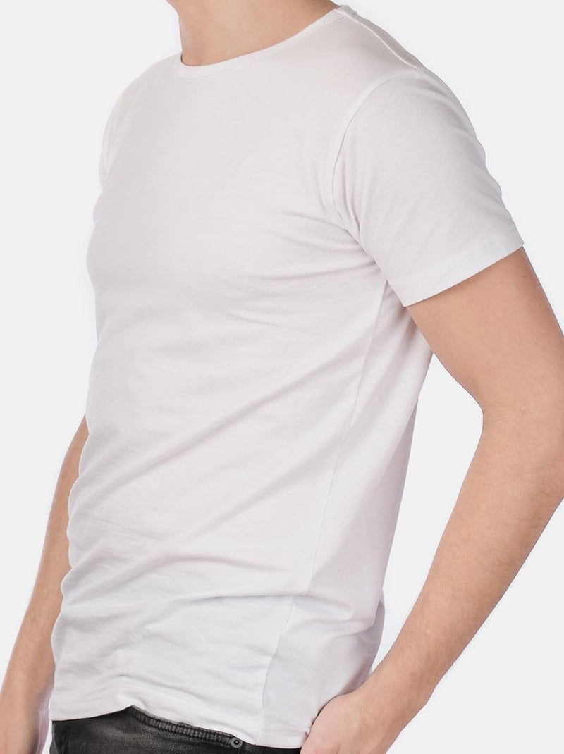 Camiseta lisa Blanco - Kiabi