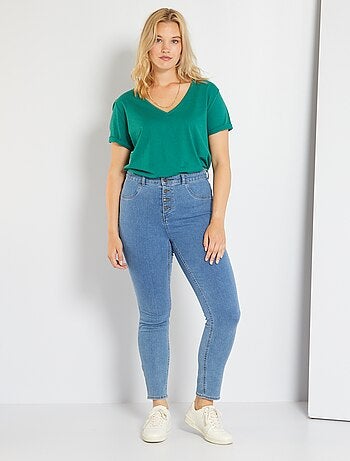 Rebajas Camisetas manga corta en tallas grandes de mujer baratas - Moda -  Kiabi