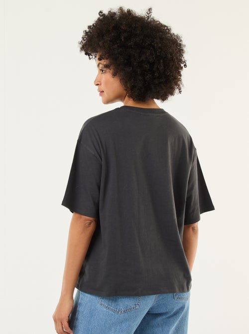 Camiseta lisa con estampado 'Pink Floyd' - Kiabi