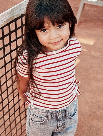 Camiseta lisa con nudos originales