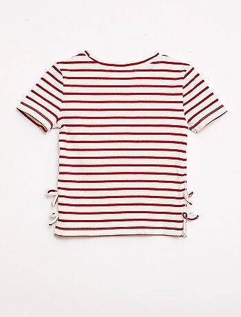 Camiseta lisa con nudos originales