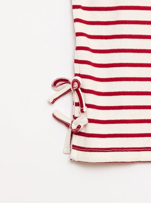 Camiseta lisa con nudos originales - Kiabi