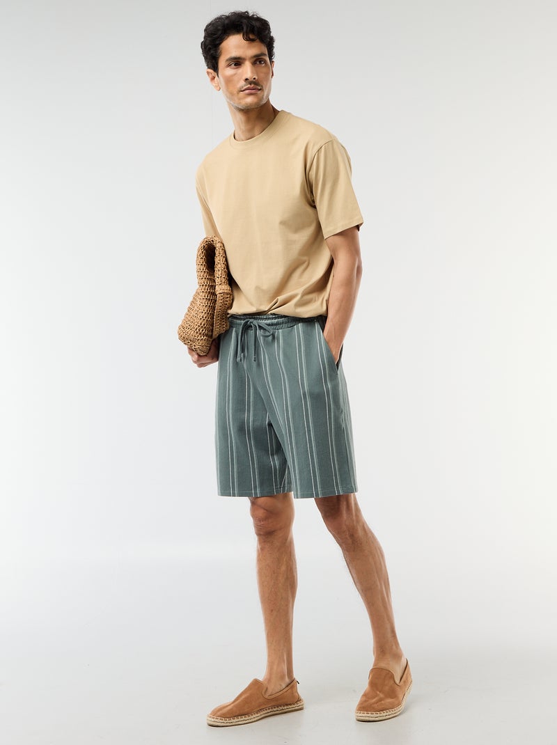 Camiseta lisa confort fit / oversize Beige - Kiabi