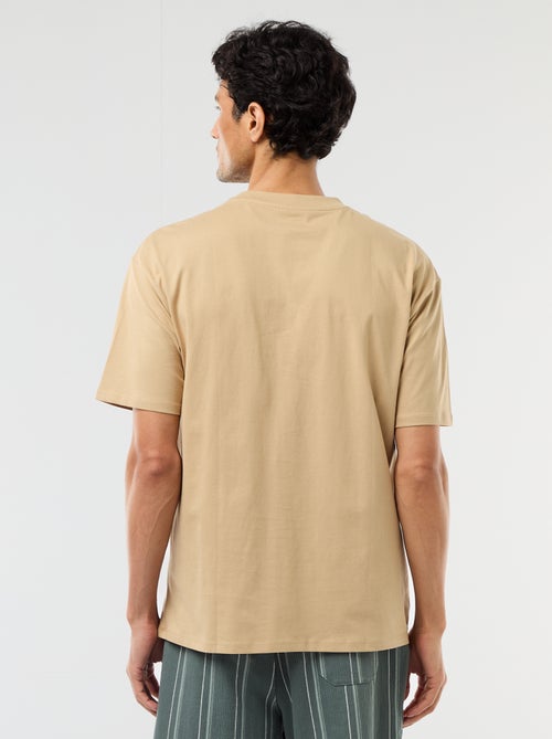 Camiseta lisa confort fit / oversize - Kiabi