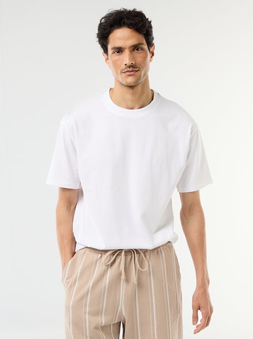 Camiseta lisa confort fit / oversize - Kiabi