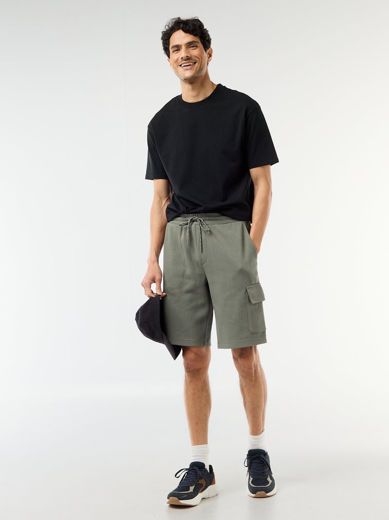 Camiseta lisa confort fit / oversize Negro - Kiabi
