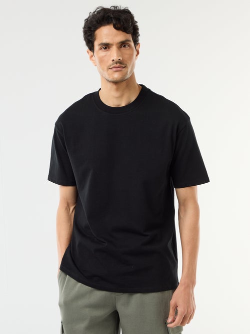 Camiseta lisa confort fit / oversize - Kiabi