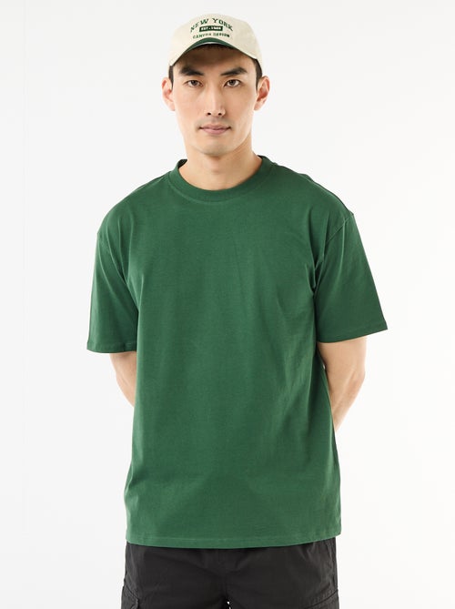 Camiseta lisa confort fit / oversize - Kiabi