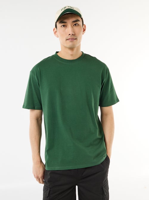 Camiseta lisa confort fit / oversize - Kiabi