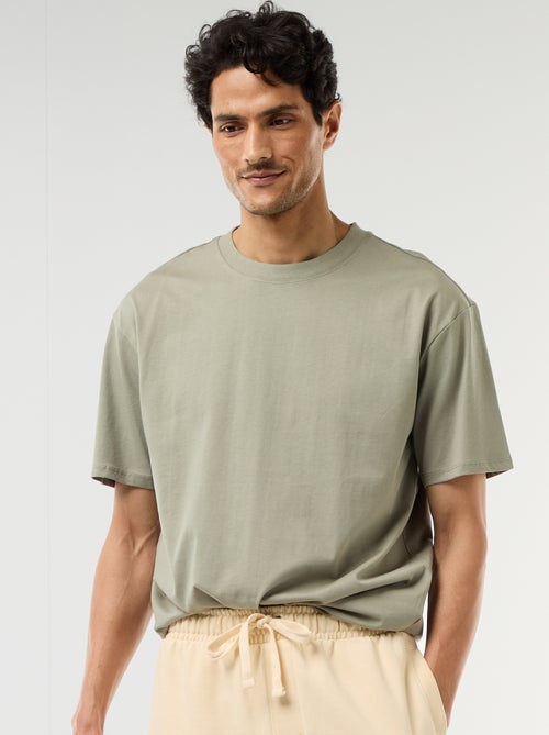 Camiseta lisa confort fit / oversize - Kiabi