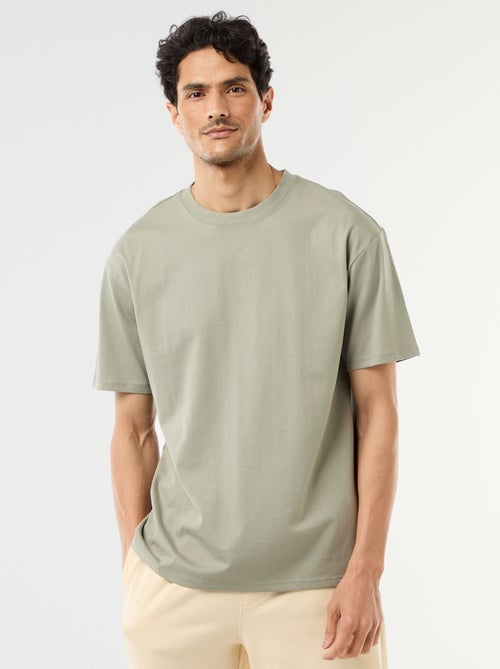 Camiseta lisa confort fit / oversize - Kiabi