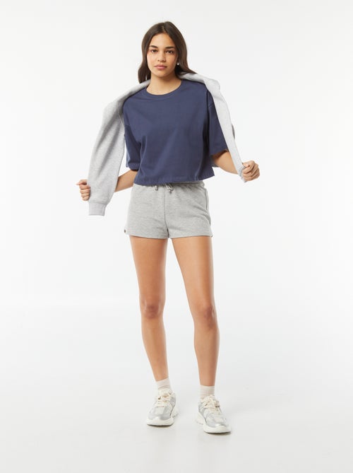 Camiseta lisa corta de manga corta - Kiabi