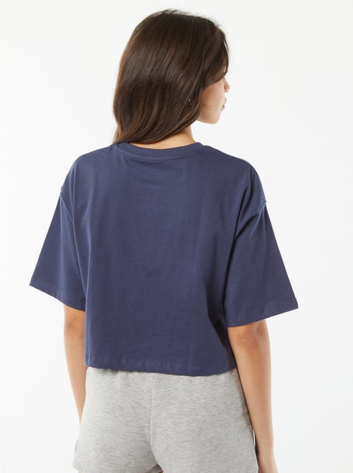 Camiseta lisa corta de manga corta - Kiabi