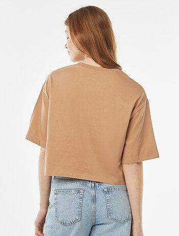 Camiseta lisa corta de manga corta