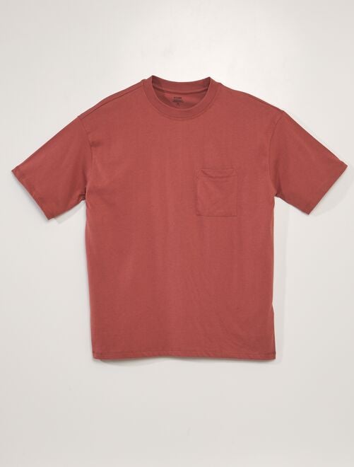 Camiseta lisa corte ancho - Kiabi