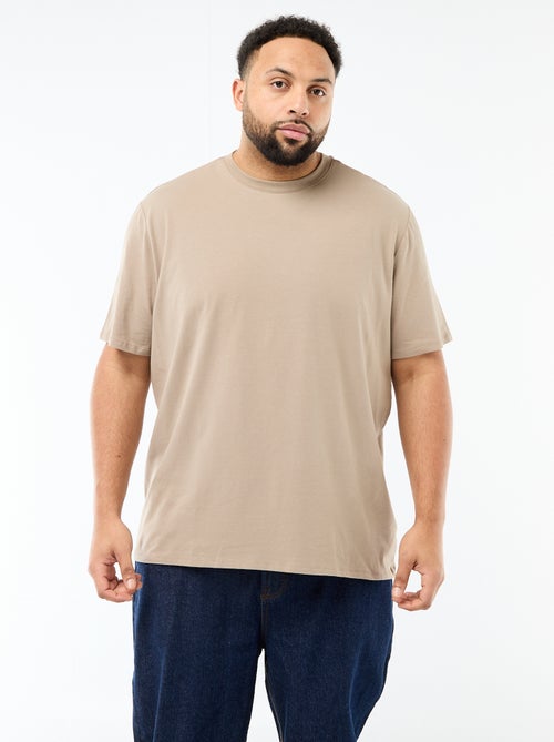Camiseta lisa corte regular - Kiabi