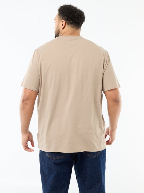 Camiseta lisa corte regular - Kiabi