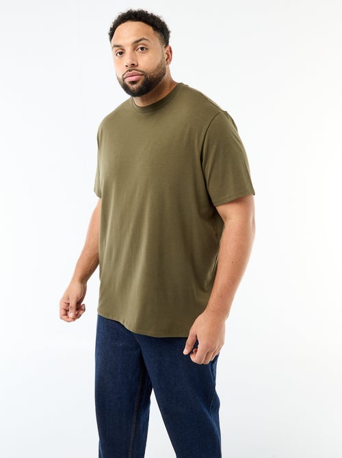Camiseta lisa corte regular - Kiabi