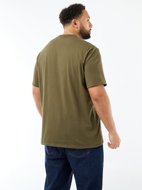 Camiseta lisa corte regular - Kiabi