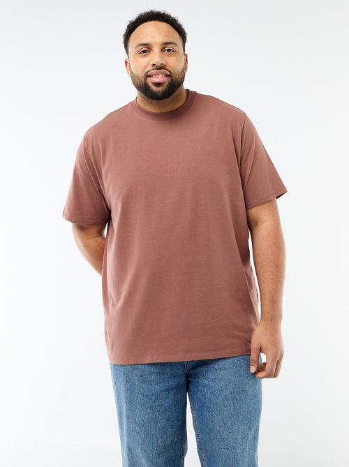 Camiseta lisa corte regular - Kiabi