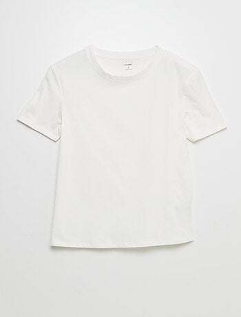 Camiseta lisa de algodón - Fácil de Poner